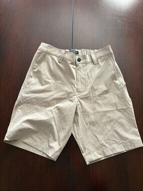 Banana Republic Light Khaki Flat-Front Shorts